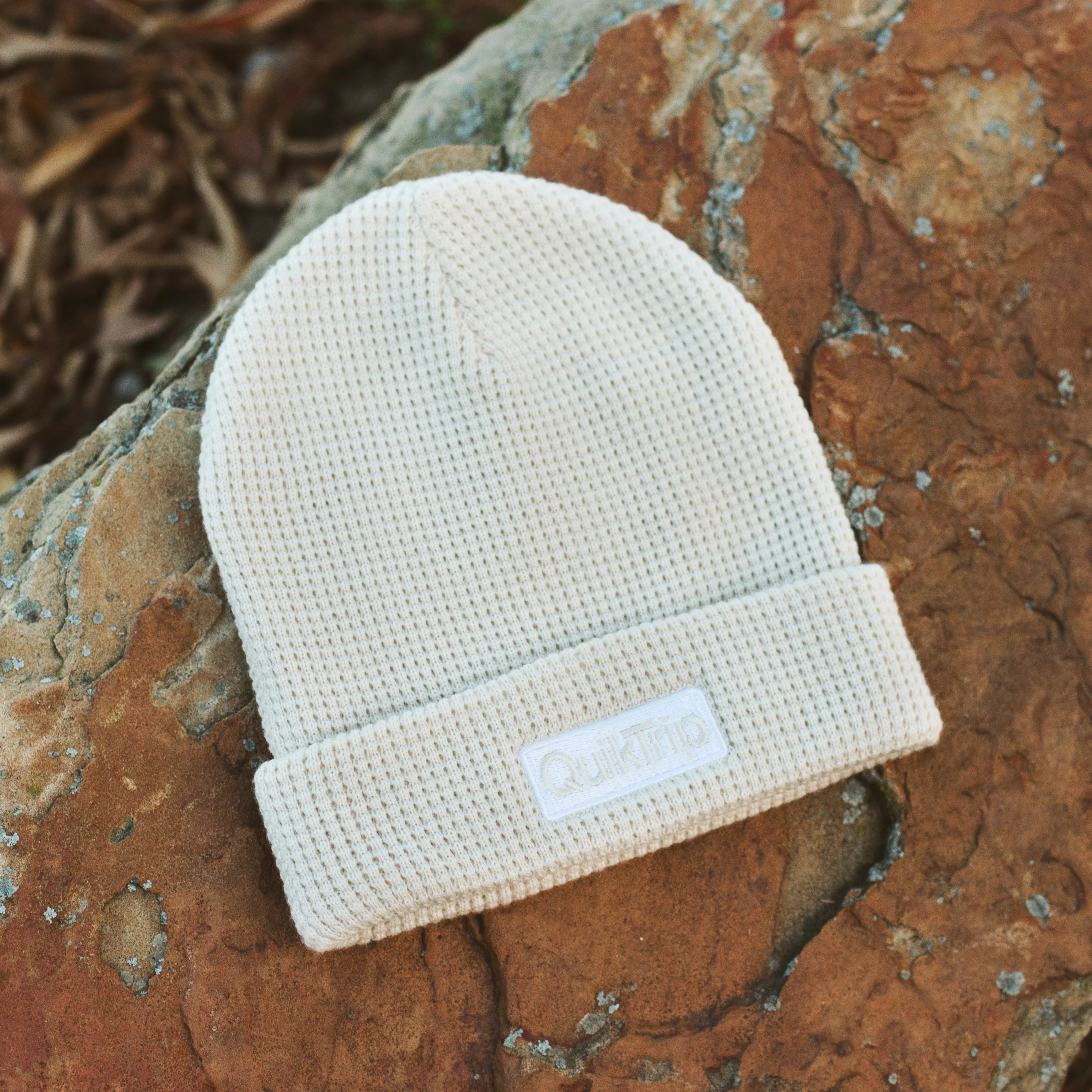 QuikTrip Waffle Knit Beanie - Image 2